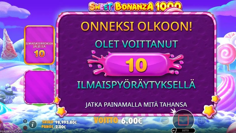 Sweet Bonanza 1000:n edut ja haitat